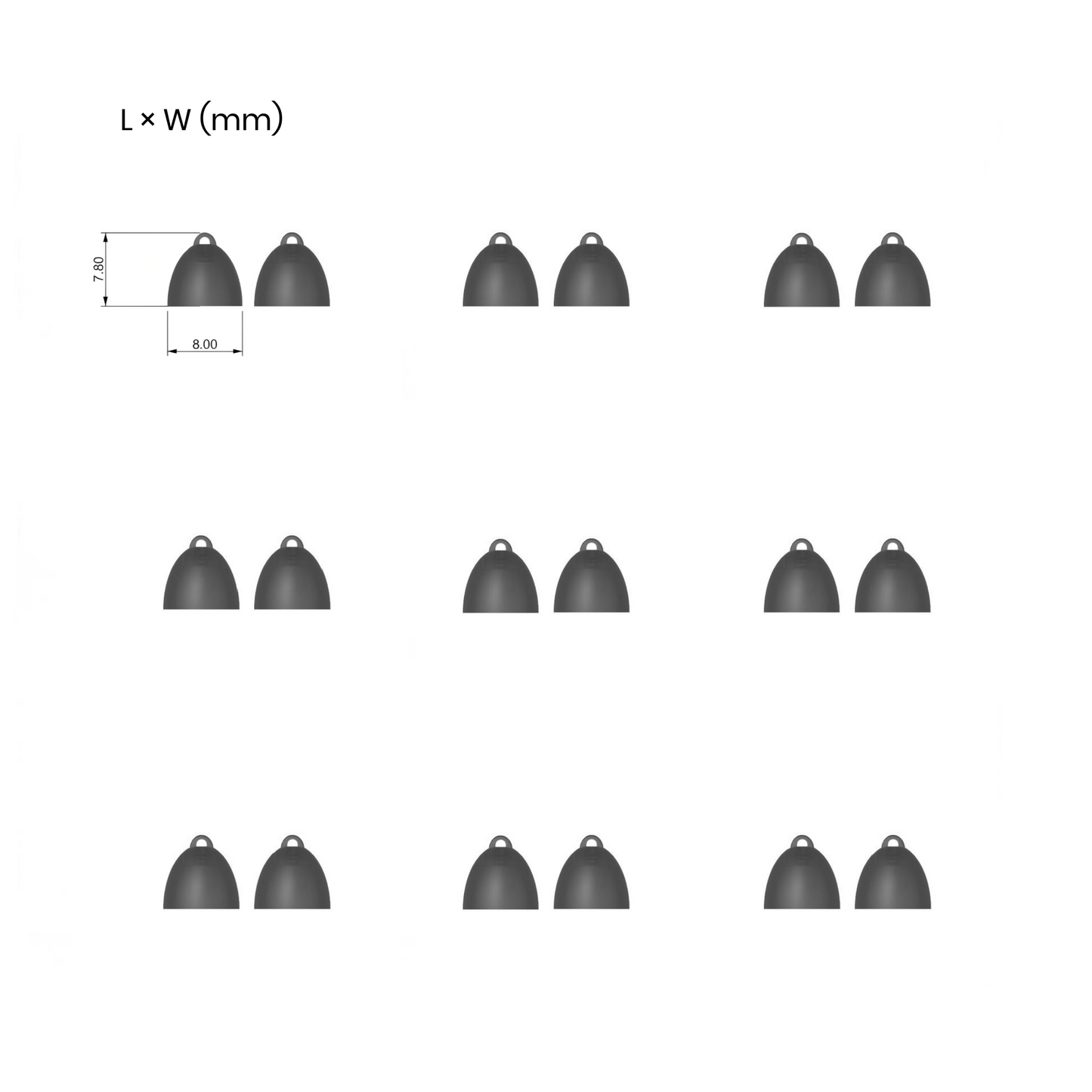 Replacement Closed Ear Domes image 2