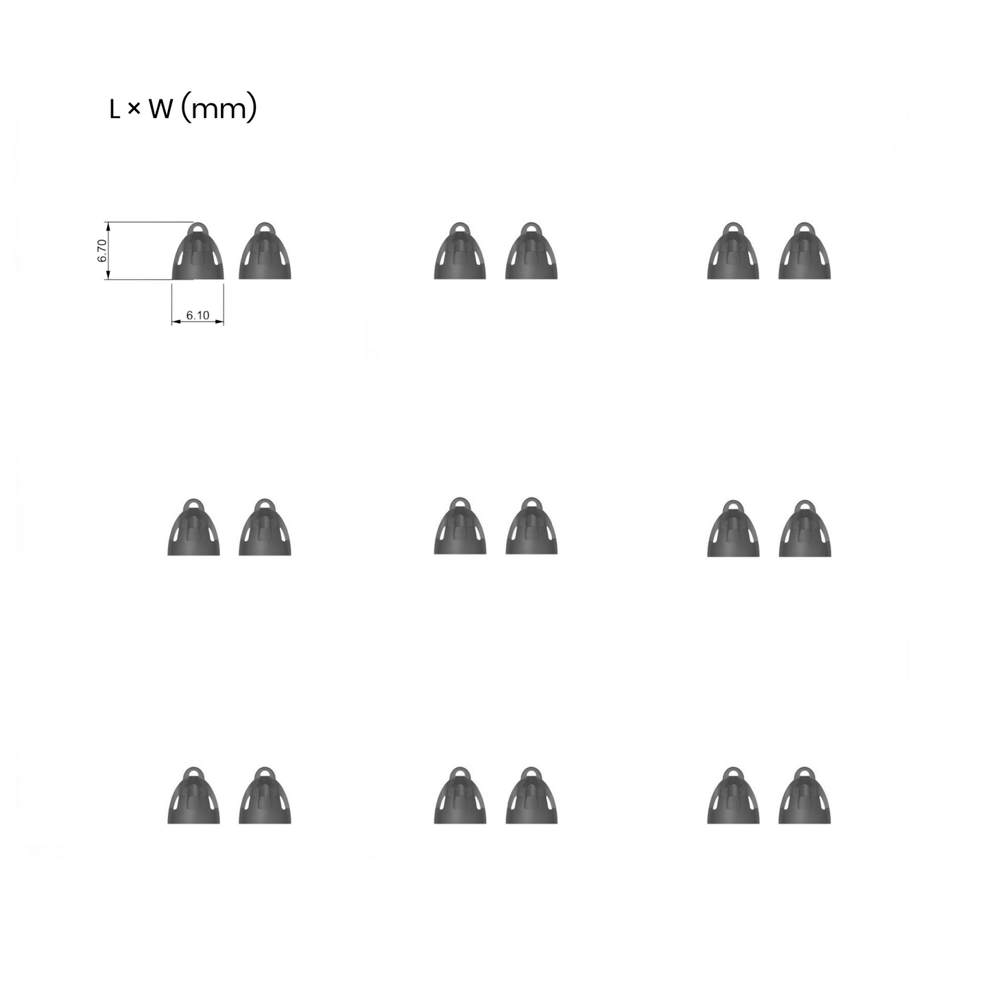 Replacement Open Ear Domes image 2