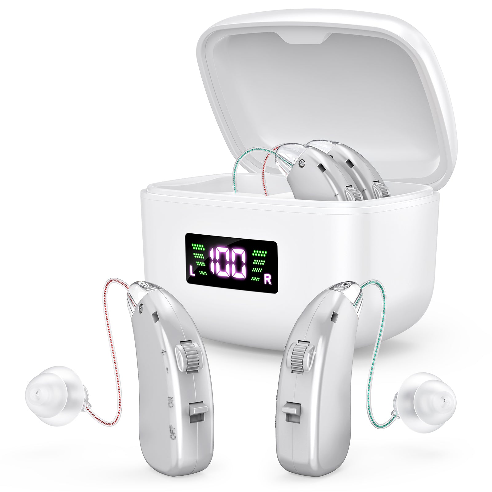Sangtek Hearing Amplifiers Rechargeable for Seniors, Lightweight Hearing Amplifiers with Noise Cancelling image 0