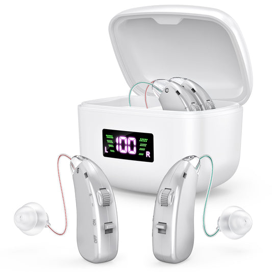 Sangtek Hearing Amplifiers Rechargeable for Seniors, Lightweight Hearing Amplifiers with Noise Cancelling image 0