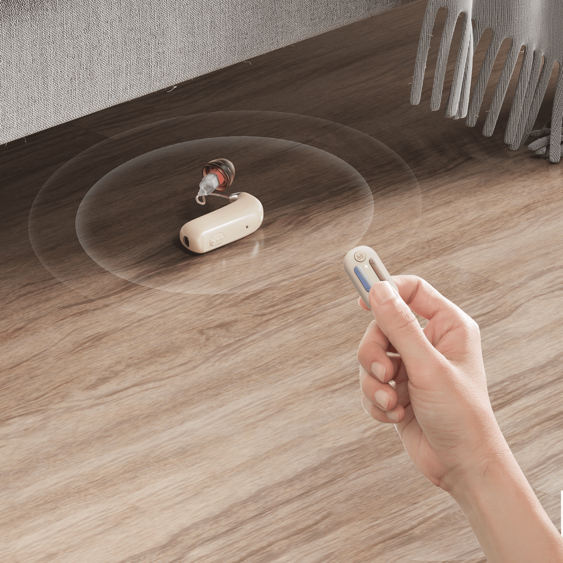 Remote Control – Volume Adjustment, 4 Scene Modes, Retrieving Light & Anti-Loss Design image 2