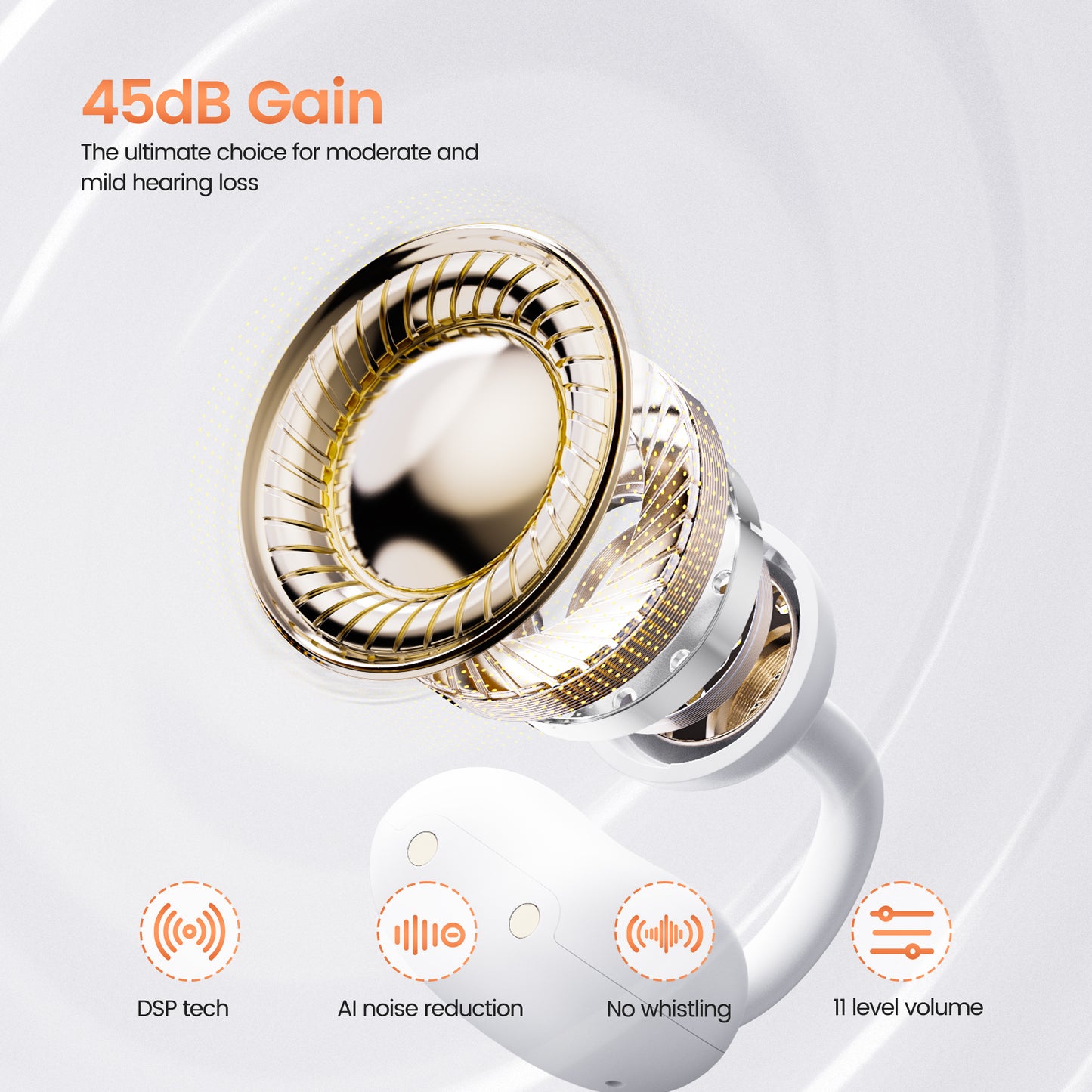 B02 OpenSound AI Ear-Clip Hearing Aids