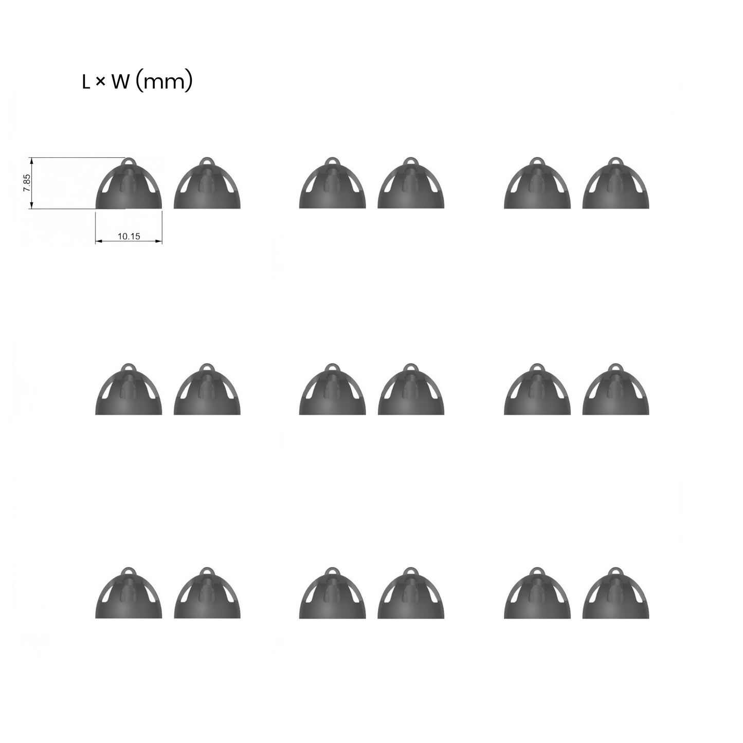 Replacement Open Ear Domes image 0