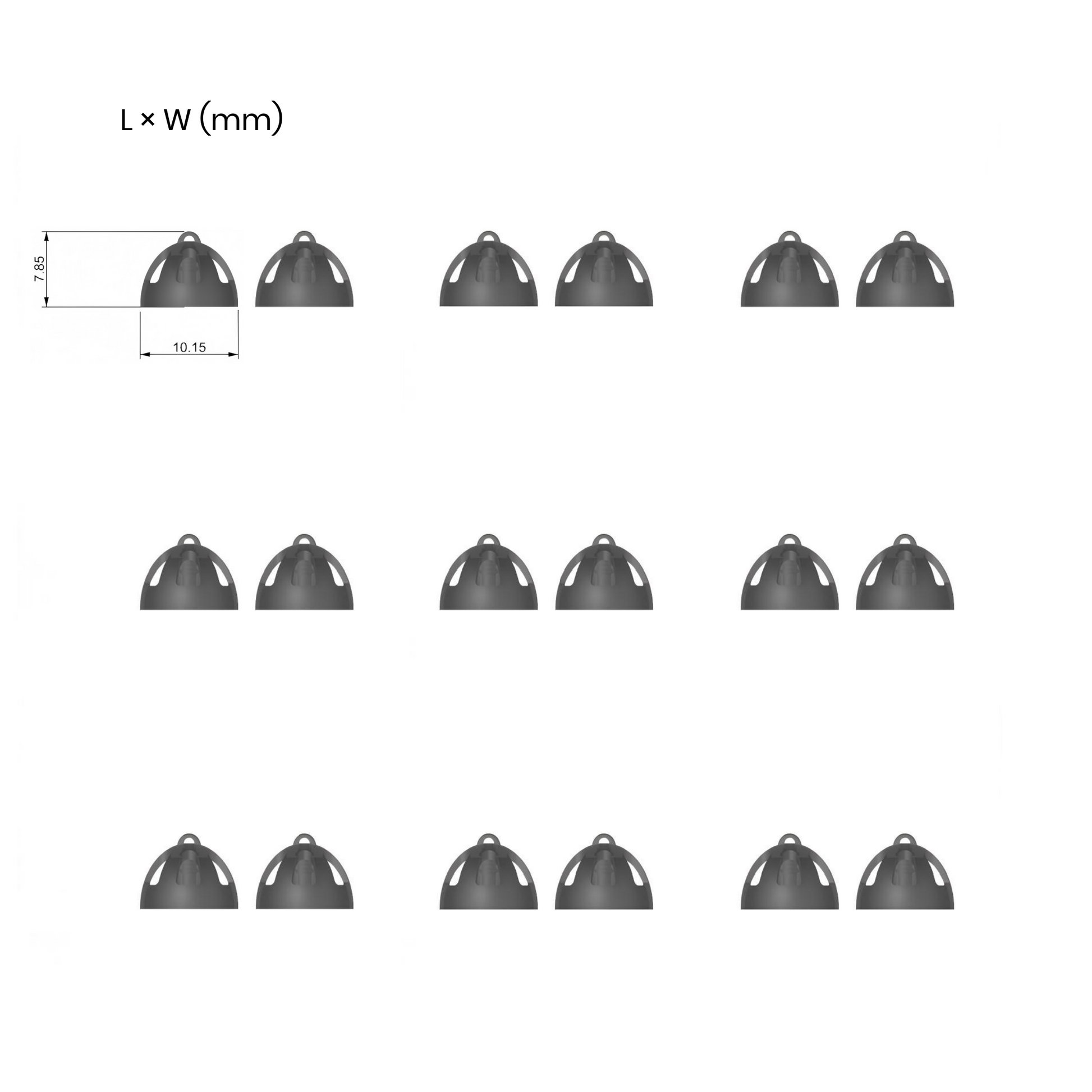 Replacement Open Ear Domes image 0