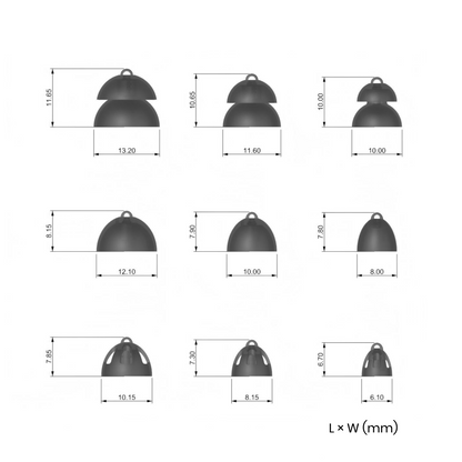 Replacement Ear Domes - Open, Closed & Power Domes image 1