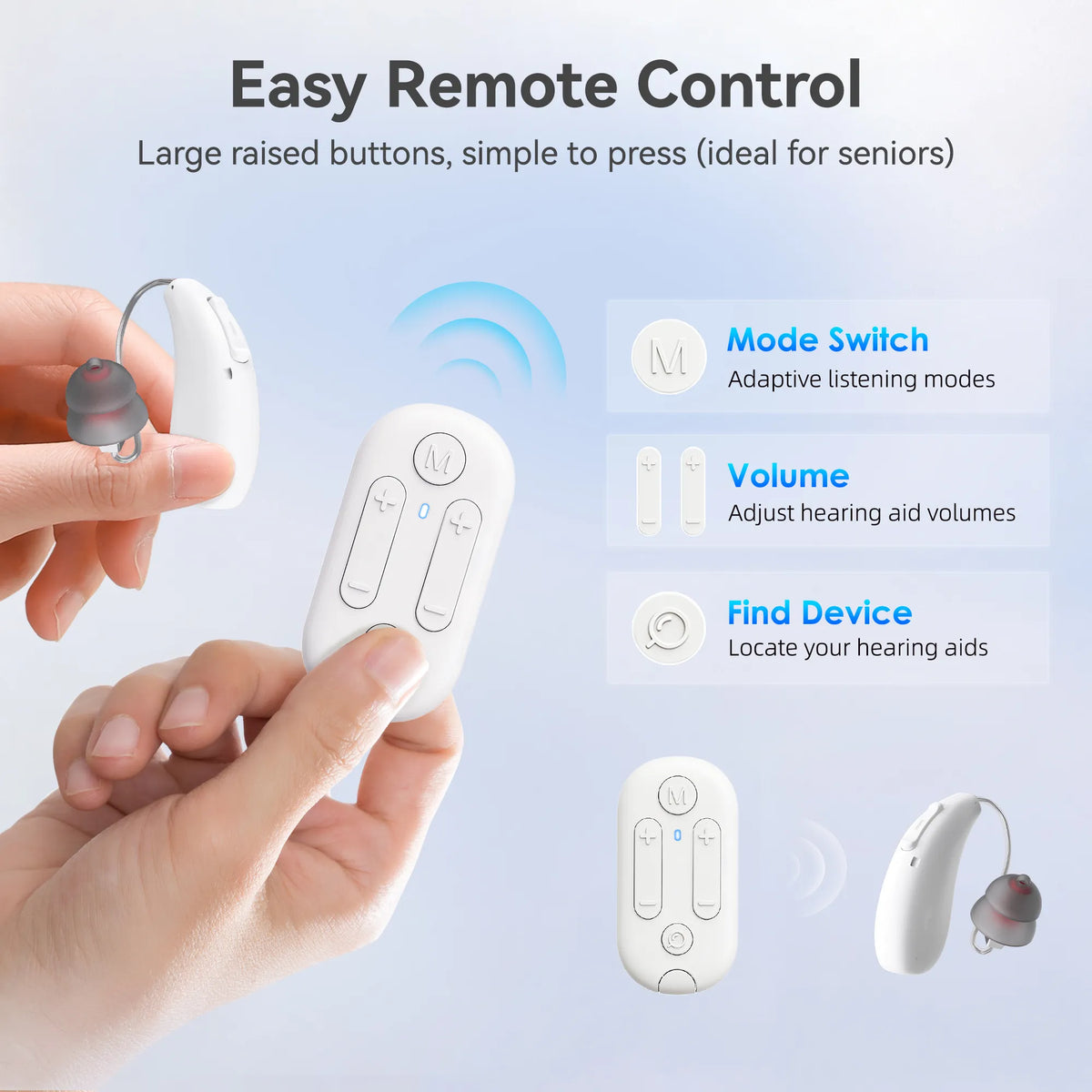 H6 PureHear AI RIC Hearing Aids
