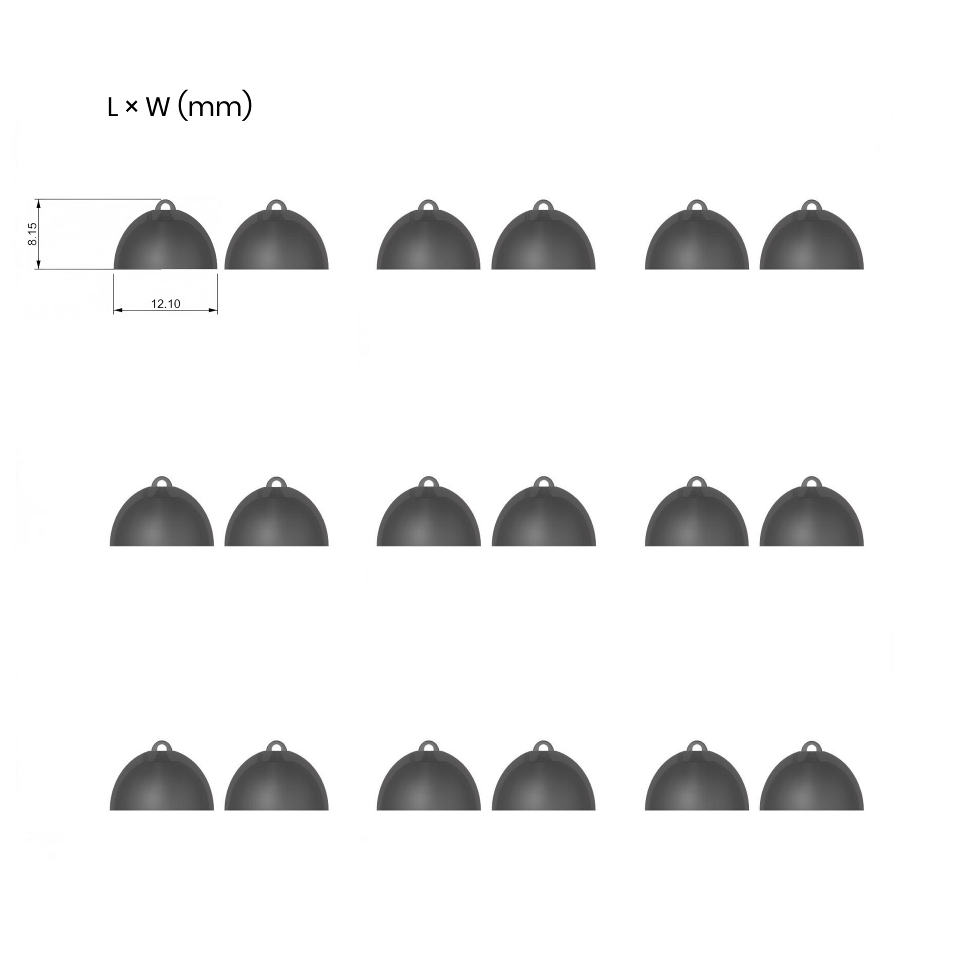 Replacement Closed Ear Domes image 0