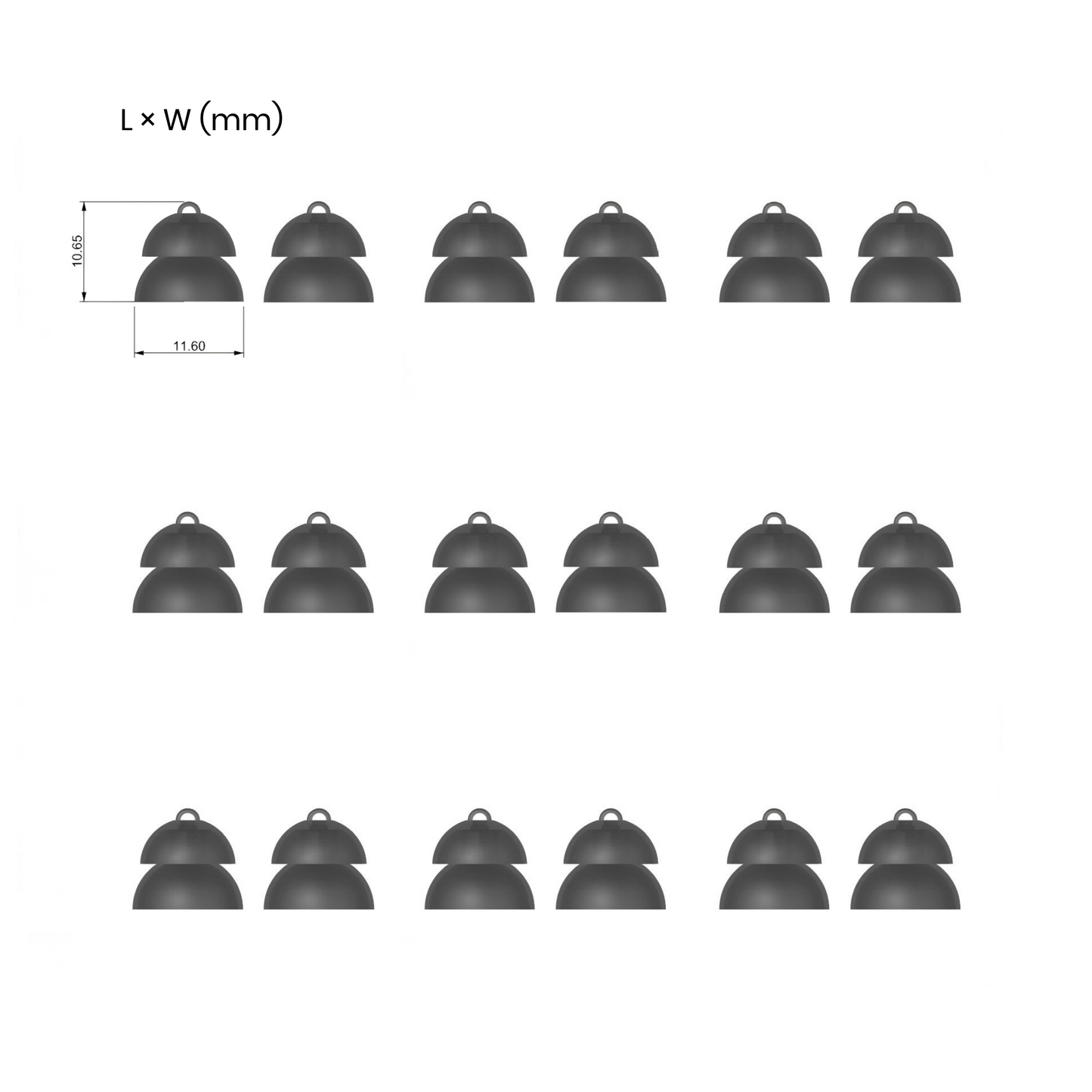 Replacement Power Ear Domes image 1